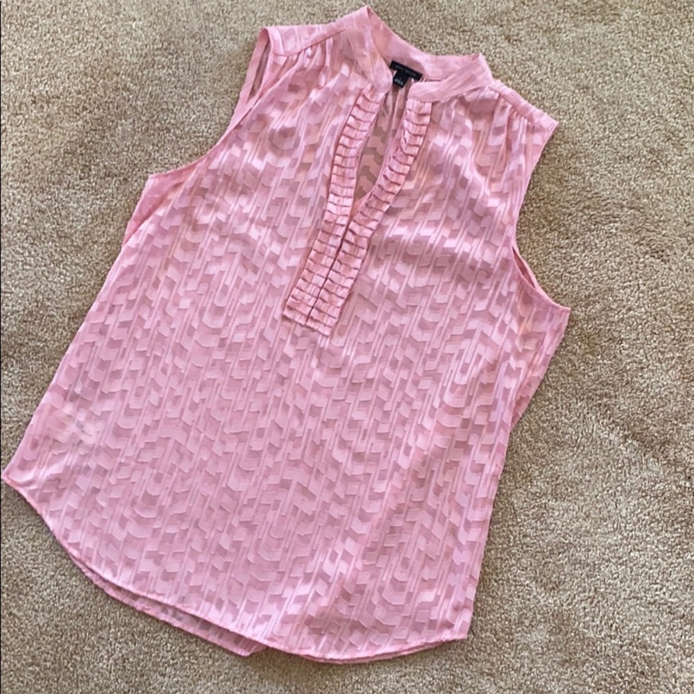 Women’s Pink Ann Taylor Textured Blouse